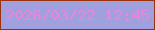 文字の大きさ：4、枠の色：9a310c、背景の色：a0a0de、文字の色：ee83da 無料ブログパーツのブログ時計