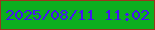 文字の大きさ：4、枠の色：9a371d、背景の色：0caf1f、文字の色：4512f4 無料ブログパーツのブログ時計