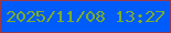 文字の大きさ：4、枠の色：9a3a4b、背景の色：005bfb、文字の色：78ad2b 無料ブログパーツのブログ時計