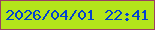 文字の大きさ：5、枠の色：9a4063、背景の色：b3e51b、文字の色：0142d0 無料ブログパーツのブログ時計