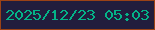 文字の大きさ：4、枠の色：9a4216、背景の色：211d3d、文字の色：04b388 無料ブログパーツのブログ時計