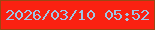 文字の大きさ：5、枠の色：9a4714、背景の色：fa2111、文字の色：9dc6e5 無料ブログパーツのブログ時計