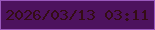 文字の大きさ：2、枠の色：9a58bd、背景の色：4d125e、文字の色：340d15 無料ブログパーツのブログ時計