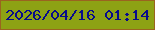 文字の大きさ：5、枠の色：9a641f、背景の色：8da214、文字の色：080b8b 無料ブログパーツのブログ時計