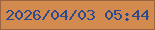 文字の大きさ：1、枠の色：9a6441、背景の色：d38a4f、文字の色：2c4a8c 無料ブログパーツのブログ時計