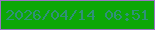 文字の大きさ：2、枠の色：9a74c5、背景の色：0ca707、文字の色：2f9179 無料ブログパーツのブログ時計