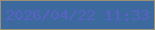文字の大きさ：4、枠の色：9a9077、背景の色：3c699e、文字の色：5961c4 無料ブログパーツのブログ時計