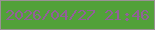 文字の大きさ：2、枠の色：9a9195、背景の色：52a139、文字の色：925f99 無料ブログパーツのブログ時計