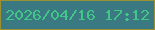 文字の大きさ：1、枠の色：9a9232、背景の色：3a7981、文字の色：41c687 無料ブログパーツのブログ時計