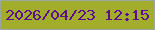 文字の大きさ：1、枠の色：9aa99f、背景の色：a3ad2c、文字の色：5c0d91 無料ブログパーツのブログ時計