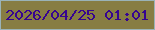 文字の大きさ：5、枠の色：9ab3b8、背景の色：877d43、文字の色：360490 無料ブログパーツのブログ時計