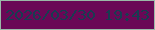 文字の大きさ：3、枠の色：9ab9a8、背景の色：6a0856、文字の色：193c51 無料ブログパーツのブログ時計