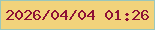 文字の大きさ：1、枠の色：9ac7bb、背景の色：f2d37b、文字の色：8e1136 無料ブログパーツのブログ時計