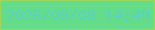 文字の大きさ：2、枠の色：9ad85c、背景の色：64dc89、文字の色：56d3c2 無料ブログパーツのブログ時計