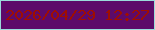 文字の大きさ：1、枠の色：9adbda、背景の色：5d0a69、文字の色：9f0e01 無料ブログパーツのブログ時計