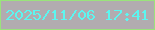 文字の大きさ：5、枠の色：9ae37c、背景の色：b2acb0、文字の色：5cf6f0 無料ブログパーツのブログ時計