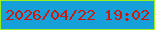 文字の大きさ：4、枠の色：9aef1f、背景の色：15a0da、文字の色：cf190d 無料ブログパーツのブログ時計
