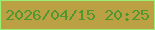 文字の大きさ：5、枠の色：9aef74、背景の色：bba044、文字の色：529630 無料ブログパーツのブログ時計
