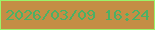 文字の大きさ：3、枠の色：9af469、背景の色：c48e45、文字の色：4bb165 無料ブログパーツのブログ時計