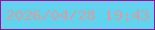 文字の大きさ：3、枠の色：9b0f9c、背景の色：62d3ee、文字の色：d2a0a3 無料ブログパーツのブログ時計