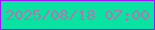 文字の大きさ：1、枠の色：9b15f8、背景の色：0ae2a2、文字の色：b275ad 無料ブログパーツのブログ時計
