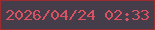 文字の大きさ：4、枠の色：9b2d31、背景の色：463d4a、文字の色：d75362 無料ブログパーツのブログ時計