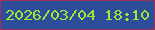 文字の大きさ：4、枠の色：9b305a、背景の色：2b4d9a、文字の色：a1e735 無料ブログパーツのブログ時計
