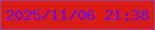 文字の大きさ：1、枠の色：9b429e、背景の色：dc1b0f、文字の色：5f10f2 無料ブログパーツのブログ時計
