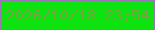 文字の大きさ：5、枠の色：9b73b7、背景の色：0de30f、文字の色：76a445 無料ブログパーツのブログ時計
