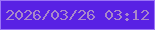 文字の大きさ：4、枠の色：9b73f7、背景の色：5921e4、文字の色：a887ca 無料ブログパーツのブログ時計