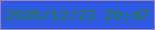 文字の大きさ：2、枠の色：9b83b5、背景の色：2e59e0、文字の色：248135 無料ブログパーツのブログ時計