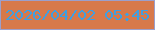 文字の大きさ：4、枠の色：9b9fcc、背景の色：d7794b、文字の色：3f9fe2 無料ブログパーツのブログ時計