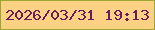 文字の大きさ：2、枠の色：9ba731、背景の色：fbd284、文字の色：6e1c59 無料ブログパーツのブログ時計