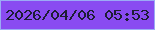文字の大きさ：2、枠の色：9baaf5、背景の色：894bf1、文字の色：1d1d35 無料ブログパーツのブログ時計