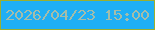 文字の大きさ：3、枠の色：9baf2f、背景の色：1faff5、文字の色：a4bdaa 無料ブログパーツのブログ時計