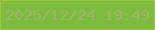 文字の大きさ：2、枠の色：9bc840、背景の色：7fbd40、文字の色：9eb164 無料ブログパーツのブログ時計