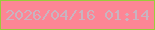 文字の大きさ：4、枠の色：9bcb3b、背景の色：fc8695、文字の色：c8b4c0 無料ブログパーツのブログ時計