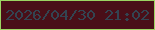 文字の大きさ：3、枠の色：9bd562、背景の色：490f18、文字の色：334451 無料ブログパーツのブログ時計