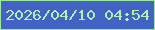 文字の大きさ：4、枠の色：9bea9a、背景の色：4363c4、文字の色：b7eeb6 無料ブログパーツのブログ時計