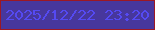 文字の大きさ：4、枠の色：9c1824、背景の色：47379d、文字の色：554af2 無料ブログパーツのブログ時計