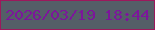 文字の大きさ：5、枠の色：9c185c、背景の色：545e67、文字の色：7c169b 無料ブログパーツのブログ時計