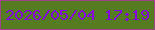 文字の大きさ：3、枠の色：9c4485、背景の色：567c22、文字の色：8309da 無料ブログパーツのブログ時計