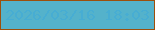 文字の大きさ：1、枠の色：9c4f0d、背景の色：54b2cb、文字の色：47add3 無料ブログパーツのブログ時計