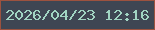 文字の大きさ：1、枠の色：9c523f、背景の色：3e4653、文字の色：a1d4c3 無料ブログパーツのブログ時計
