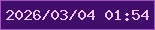 文字の大きさ：1、枠の色：9c55bf、背景の色：410d6a、文字の色：f4c3f2 無料ブログパーツのブログ時計
