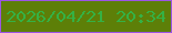 文字の大きさ：5、枠の色：9c55e4、背景の色：5d7f08、文字の色：35b144 無料ブログパーツのブログ時計