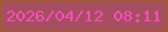 文字の大きさ：4、枠の色：9c6112、背景の色：a54f60、文字の色：ff4bbd 無料ブログパーツのブログ時計