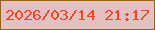 文字の大きさ：1、枠の色：9c620c、背景の色：e3c0c1、文字の色：fe431f 無料ブログパーツのブログ時計