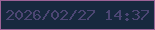 文字の大きさ：4、枠の色：9c6396、背景の色：17293e、文字の色：4c4673 無料ブログパーツのブログ時計