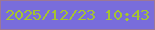 文字の大きさ：4、枠の色：9c7796、背景の色：796ddb、文字の色：a5c331 無料ブログパーツのブログ時計